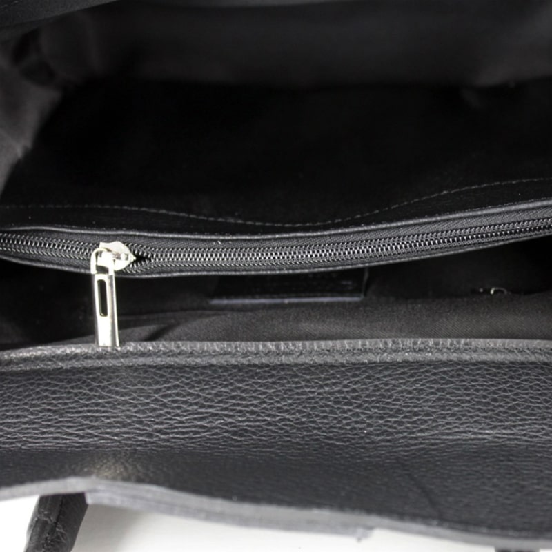 Borsa Pelle Borsa Artigianale Vera Pelle Zaini Pelle Donna Zaino Donna Pelle Borsa Zaino Pelle Borse in Pelle Artigianali Pelletteria Nero Interno-min