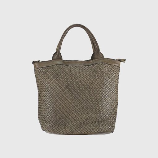 Borsa Pelle Intrecciata Borse Pelle Intrecciata Borsa Intrecciata Borsa Pelle Vintage Borsa Pelle Lavata Borsa Vintage Karuka Taupe-min