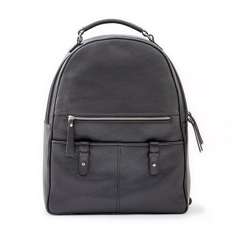 Giulio Backpack Handcrafted Bag Italy Leather Black